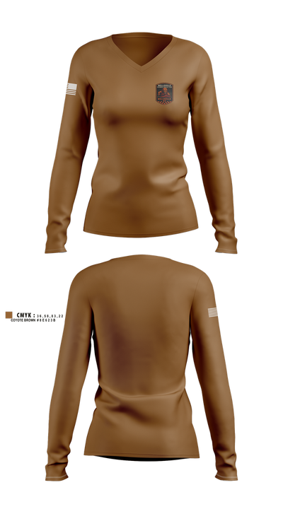 Wellsville TRT 21200750 Women's Long Sleeve V-neck Shirt - 2