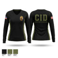 SRT team / CID Women's Long Sleeve V-neck Shirt - 1