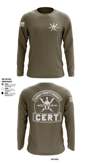 Long Sleeve Performance Shirt, Albany County Sheriff C.E.R.T., Wrestling, Teamtime, Team time, sublimation, custom sports apparel, team uniforms, spirit wear, spiritwear, sports uniforms, custom shirts, team store, custom team store, fundraiser sports, apparel fundraiser