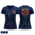 Lemoore Volunteer Fire Department Women's Short Sleeve V-neck Shirt - 1