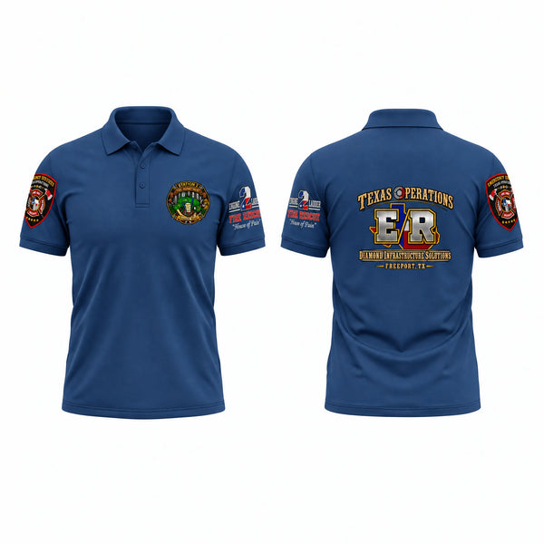 Short Sleeve Performance Polo, Station 2, Fire Department, Teamtime, Team time, sublimation, custom sports apparel, team uniforms, spirit wear, spiritwear, sports uniforms, custom shirts, team store, custom team store, fundraiser sports, apparel fundraiser