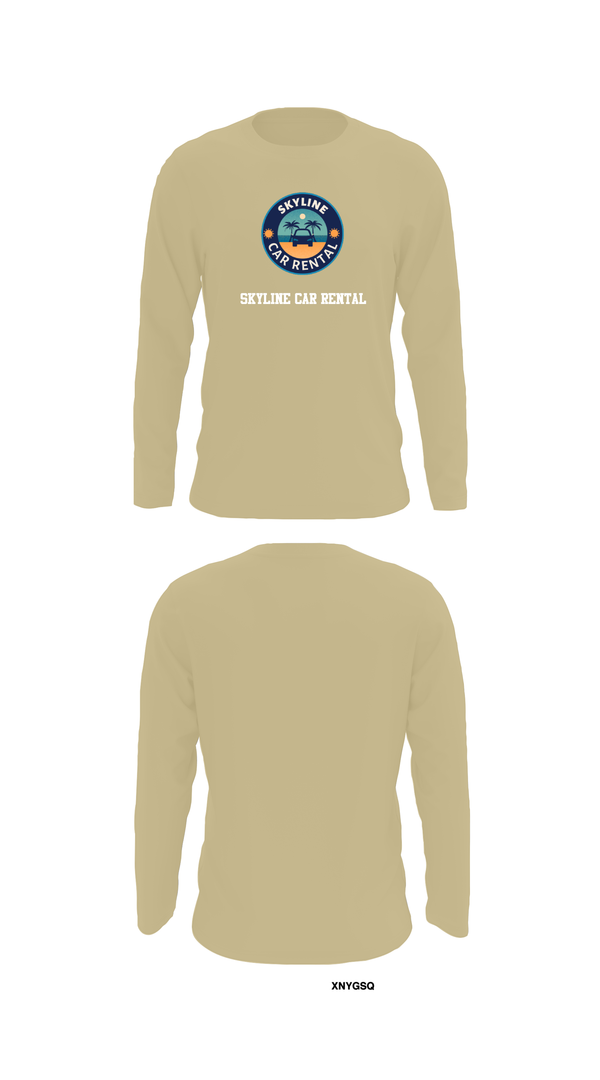 Long Sleeve Performance Shirt, Skyline Car Rental, Men's Basketball, Teamtime, Team time, sublimation, custom sports apparel, team uniforms, spirit wear, spiritwear, sports uniforms, custom shirts, team store, custom team store, fundraiser sports, apparel fundraiser