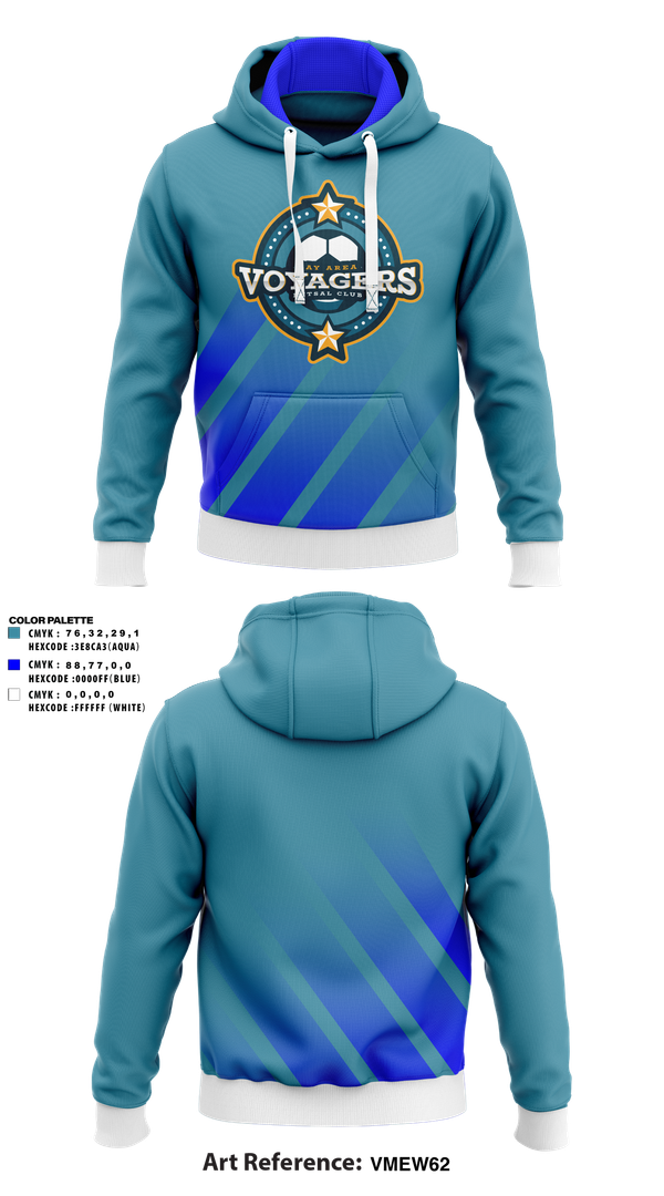 Hoodie, Voyagers Futsal Club, Men's Soccer, Teamtime, Team time, sublimation, custom sports apparel, team uniforms, spirit wear, spiritwear, sports uniforms, custom shirts, team store, custom team store, fundraiser sports, apparel fundraiser