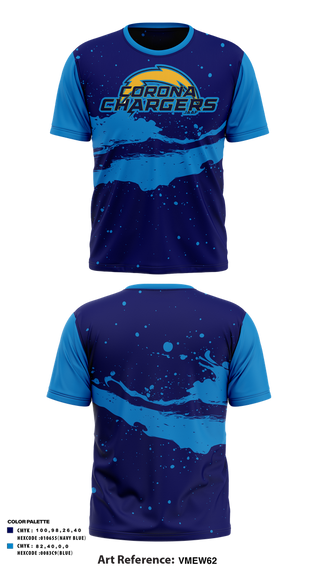 Old School Cotton Feel Shirt, Corona Chargers, , Teamtime, Team time, sublimation, custom sports apparel, team uniforms, spirit wear, spiritwear, sports uniforms, custom shirts, team store, custom team store, fundraiser sports, apparel fundraiser