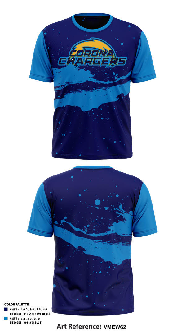 Old School Cotton Feel Shirt, Corona Chargers, , Teamtime, Team time, sublimation, custom sports apparel, team uniforms, spirit wear, spiritwear, sports uniforms, custom shirts, team store, custom team store, fundraiser sports, apparel fundraiser