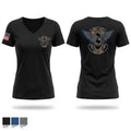 Borger Police Department Women's Short Sleeve V-neck Shirt - 1