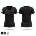 Central Cambria School Police Women's Short Sleeve V-neck Shirt - 1