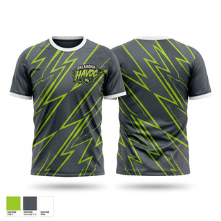 Soft Poly Tee Cotton Like Feel, Oklahoma Havoc, Baseball, Teamtime, Team time, sublimation, custom sports apparel, team uniforms, spirit wear, spiritwear, sports uniforms, custom shirts, team store, custom team store, fundraiser sports, apparel fundraiser