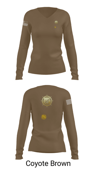 Women's Long Sleeve Vneck Shirt, 383rd MCT, Army, Teamtime, Team time, sublimation, custom sports apparel, team uniforms, spirit wear, spiritwear, sports uniforms, custom shirts, team store, custom team store, fundraiser sports, apparel fundraiser