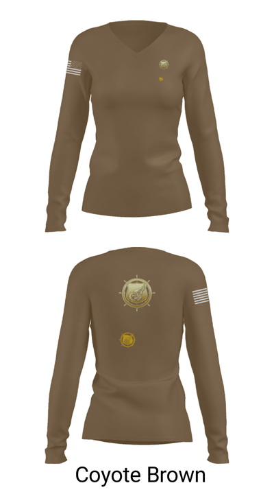 383rd MCT 82262755 Women's Long Sleeve V-neck Shirt - 17