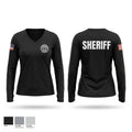 Lewis county sheriff Women's Long Sleeve V-neck Shirt - 1