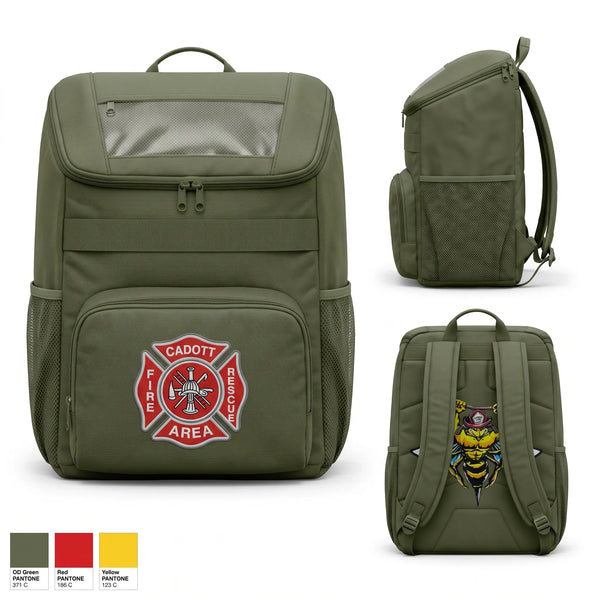 Gear Bag, Cadott Area Fire & Rescue, Fire Department, Teamtime, Team time, sublimation, custom sports apparel, team uniforms, spirit wear, spiritwear, sports uniforms, custom shirts, team store, custom team store, fundraiser sports, apparel fundraiser