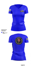 AFJROTC MS-081 DRONE TEAM 88778530 Women's Short Sleeve V-neck Shirt - 203