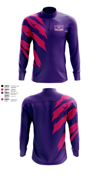 Quarter Zip Jacket, Carolina Track Hawks, Track & Field, Teamtime, Team time, sublimation, custom sports apparel, team uniforms, spirit wear, spiritwear, sports uniforms, custom shirts, team store, custom team store, fundraiser sports, apparel fundraiser