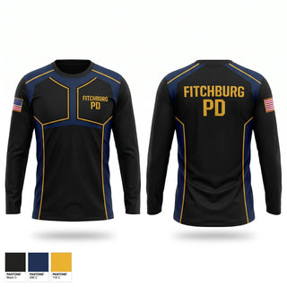 Long Sleeve Performance Shirt, FITCHBURG PD, Police, Teamtime, Team time, sublimation, custom sports apparel, team uniforms, spirit wear, spiritwear, sports uniforms, custom shirts, team store, custom team store, fundraiser sports, apparel fundraiser