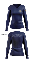 Harris County Sheriffs Office 48918254 Women's Long Sleeve V-neck Shirt - 100