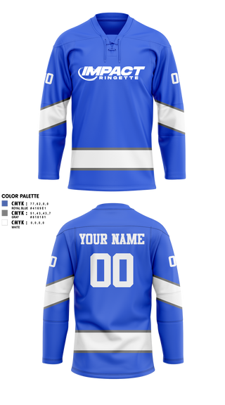 Hockey Jersey, Impact Ringette 2026, Ice Hockey, Teamtime, Team time, sublimation, custom sports apparel, team uniforms, spirit wear, spiritwear, sports uniforms, custom shirts, team store, custom team store, fundraiser sports, apparel fundraiser