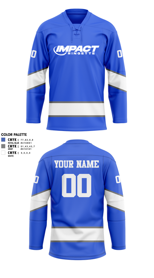 Hockey Jersey, Impact Ringette 2026, Ice Hockey, Teamtime, Team time, sublimation, custom sports apparel, team uniforms, spirit wear, spiritwear, sports uniforms, custom shirts, team store, custom team store, fundraiser sports, apparel fundraiser