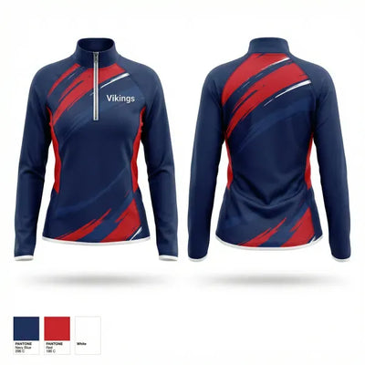 Vikings 68445161 Quarter Zip Jacket - 1