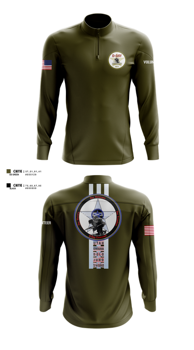 D-Day Ohio, Inc Quarter Zip Jacket - 7