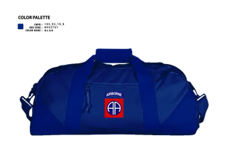 Duffle Bag, 82d ABN DIV, , Teamtime, Team time, sublimation, custom sports apparel, team uniforms, spirit wear, spiritwear, sports uniforms, custom shirts, team store, custom team store, fundraiser sports, apparel fundraiser