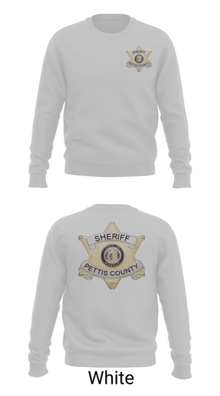 Crew Neck Sweatshirt, Pettis County Sherrifs Office, Police, Teamtime, Team time, sublimation, custom sports apparel, team uniforms, spirit wear, spiritwear, sports uniforms, custom shirts, team store, custom team store, fundraiser sports, apparel fundraiser