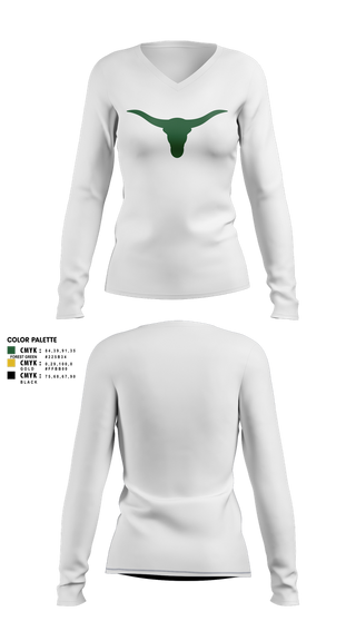 Womens Long Sleeve Vneck Shirt, Battle Mountain Longhorns, Wrestling, Teamtime, Team time, sublimation, custom sports apparel, team uniforms, spirit wear, spiritwear, sports uniforms, custom shirts, team store, custom team store, fundraiser sports, apparel fundraiser