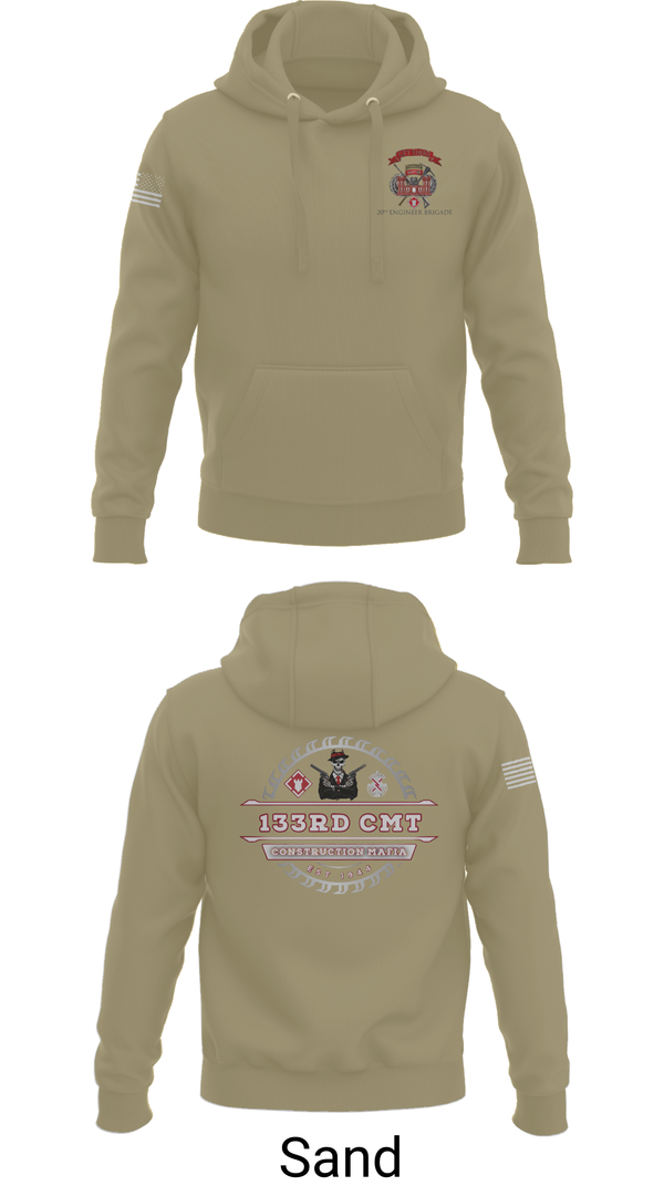 Hoodie, 133rd Construction Management Team, , Teamtime, Team time, sublimation, custom sports apparel, team uniforms, spirit wear, spiritwear, sports uniforms, custom shirts, team store, custom team store, fundraiser sports, apparel fundraiser