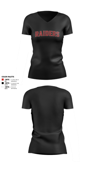 Womens Short Sleeve Vneck Shirt, Raiders, Softball, Teamtime, Team time, sublimation, custom sports apparel, team uniforms, spirit wear, spiritwear, sports uniforms, custom shirts, team store, custom team store, fundraiser sports, apparel fundraiser