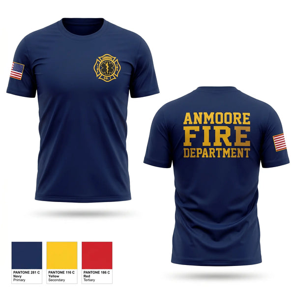 Short Sleeve Performance Shirt, Anmoore Fire Department, Fire Department, Teamtime, Team time, sublimation, custom sports apparel, team uniforms, spirit wear, spiritwear, sports uniforms, custom shirts, team store, custom team store, fundraiser sports, apparel fundraiser