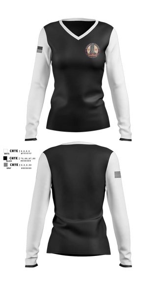 Womens Long Sleeve Vneck Shirt, SFD Training, Fire Department, Teamtime, Team time, sublimation, custom sports apparel, team uniforms, spirit wear, spiritwear, sports uniforms, custom shirts, team store, custom team store, fundraiser sports, apparel fundraiser