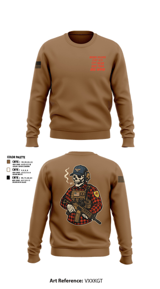 Crew Neck Sweatshirt, CAT 611, Army, Teamtime, Team time, sublimation, custom sports apparel, team uniforms, spirit wear, spiritwear, sports uniforms, custom shirts, team store, custom team store, fundraiser sports, apparel fundraiser