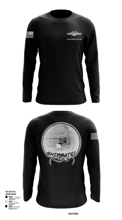USS Jefferson City FCPOA Long Sleeve Performance Shirt 3