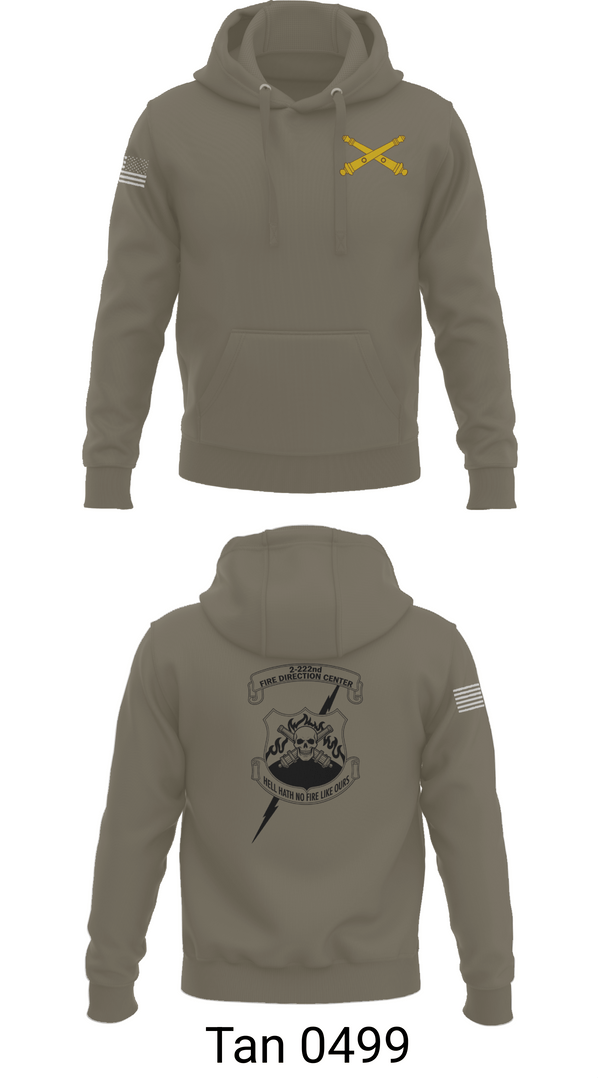 Hoodie, 2-222 FA, Army, Teamtime, Team time, sublimation, custom sports apparel, team uniforms, spirit wear, spiritwear, sports uniforms, custom shirts, team store, custom team store, fundraiser sports, apparel fundraiser