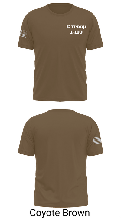 C Troop 1-113 13754826 Short Sleeve Performance Shirt - 16