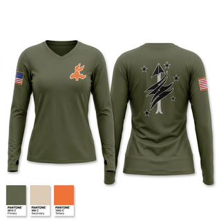 Womens Long Sleeve Vneck Shirt, TTECG R&S shop, Marines, Teamtime, Team time, sublimation, custom sports apparel, team uniforms, spirit wear, spiritwear, sports uniforms, custom shirts, team store, custom team store, fundraiser sports, apparel fundraiser