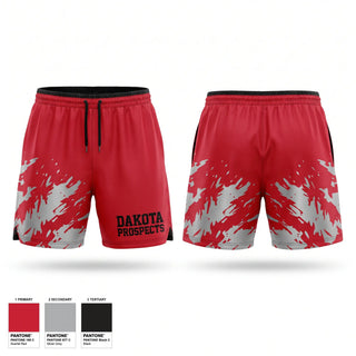 Athletic Shorts With Pockets, Dakota Prospects, Men's Basketball, Teamtime, Team time, sublimation, custom sports apparel, team uniforms, spirit wear, spiritwear, sports uniforms, custom shirts, team store, custom team store, fundraiser sports, apparel fundraiser