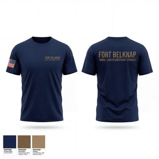 Old School Cotton Feel Shirt, Fort Belknap Tribal Law Enforcement Services, Police, Teamtime, Team time, sublimation, custom sports apparel, team uniforms, spirit wear, spiritwear, sports uniforms, custom shirts, team store, custom team store, fundraiser sports, apparel fundraiser