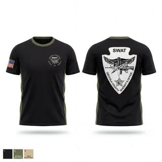 Old School Cotton Feel Shirt, Osceola County SWAT 2, Police, Teamtime, Team time, sublimation, custom sports apparel, team uniforms, spirit wear, spiritwear, sports uniforms, custom shirts, team store, custom team store, fundraiser sports, apparel fundraiser