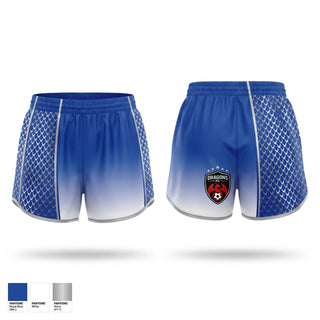 Womens Shorts, Dragons FC, Men's Soccer, Teamtime, Team time, sublimation, custom sports apparel, team uniforms, spirit wear, spiritwear, sports uniforms, custom shirts, team store, custom team store, fundraiser sports, apparel fundraiser