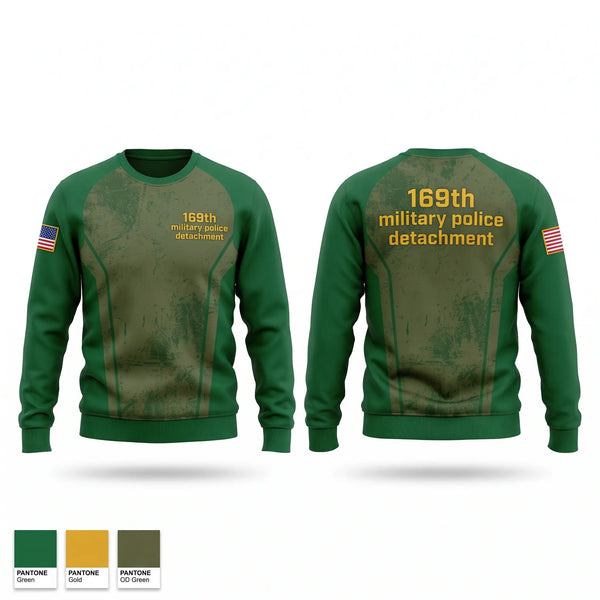 Crew Neck Sweatshirt, 169th military police detachment, Army, Teamtime, Team time, sublimation, custom sports apparel, team uniforms, spirit wear, spiritwear, sports uniforms, custom shirts, team store, custom team store, fundraiser sports, apparel fundraiser