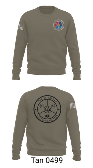 Crew Neck Sweatshirt, Public Safety Training Center, Fire Department, Teamtime, Team time, sublimation, custom sports apparel, team uniforms, spirit wear, spiritwear, sports uniforms, custom shirts, team store, custom team store, fundraiser sports, apparel fundraiser
