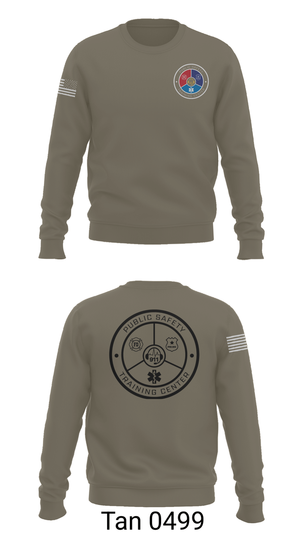 Crew Neck Sweatshirt, Public Safety Training Center, Fire Department, Teamtime, Team time, sublimation, custom sports apparel, team uniforms, spirit wear, spiritwear, sports uniforms, custom shirts, team store, custom team store, fundraiser sports, apparel fundraiser