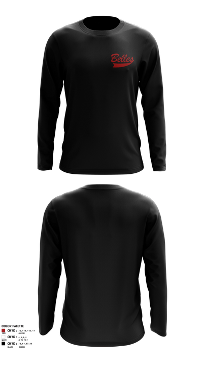 Bluegrass Lightning Belles Long Sleeve Performance Shirt - 10