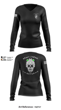 451 B Co Los Bastardos 54493212 Women's Long Sleeve V-neck Shirt - 22