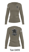 Sail team 6 28462926 Women's Long Sleeve V-neck Shirt - 73