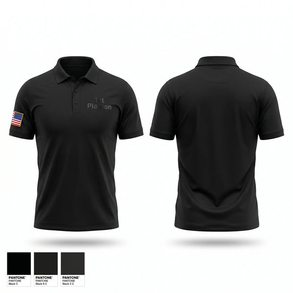 Short Sleeve Performance Polo, 1st Platoon, Police, Teamtime, Team time, sublimation, custom sports apparel, team uniforms, spirit wear, spiritwear, sports uniforms, custom shirts, team store, custom team store, fundraiser sports, apparel fundraiser