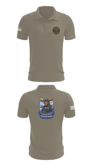 Short Sleeve Performance Polo, CBP Houlton Maine Use Of Force Training Branch, Police, Teamtime, Team time, sublimation, custom sports apparel, team uniforms, spirit wear, spiritwear, sports uniforms, custom shirts, team store, custom team store, fundraiser sports, apparel fundraiser