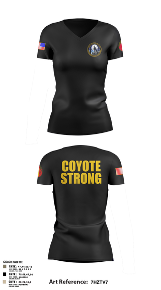 Womens Short Sleeve Vneck Shirt, FHL Garrison 2, , Teamtime, Team time, sublimation, custom sports apparel, team uniforms, spirit wear, spiritwear, sports uniforms, custom shirts, team store, custom team store, fundraiser sports, apparel fundraiser