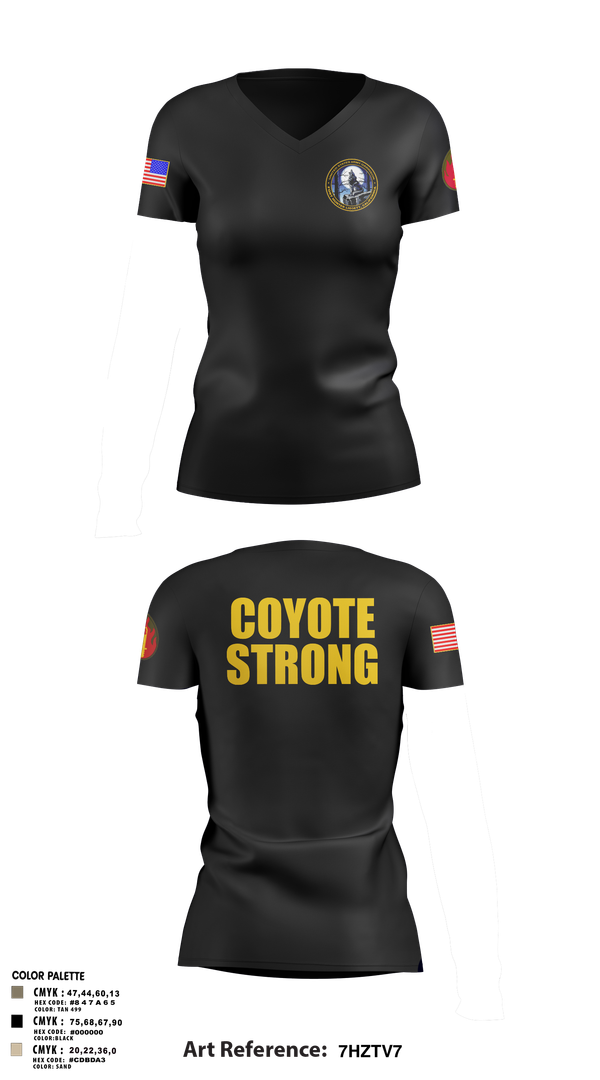 Womens Short Sleeve Vneck Shirt, FHL Garrison 2, , Teamtime, Team time, sublimation, custom sports apparel, team uniforms, spirit wear, spiritwear, sports uniforms, custom shirts, team store, custom team store, fundraiser sports, apparel fundraiser